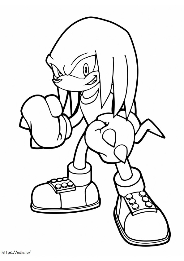 1573521109 Knuckles The Echidna With His Thorny Fists Gandalf By Sinnedart Da0Euwb Clip Art coloring page