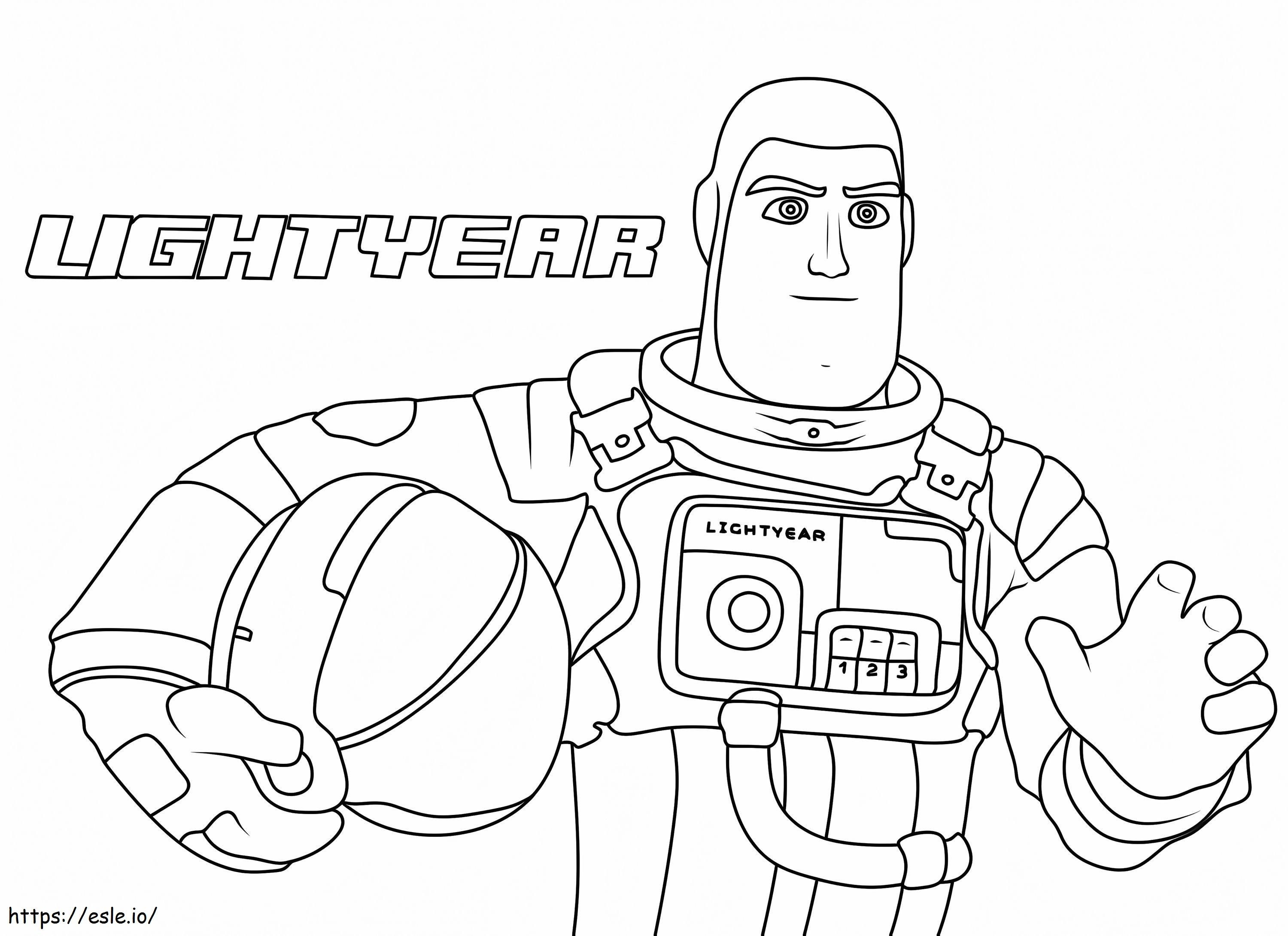 Printable Lightyear coloring page
