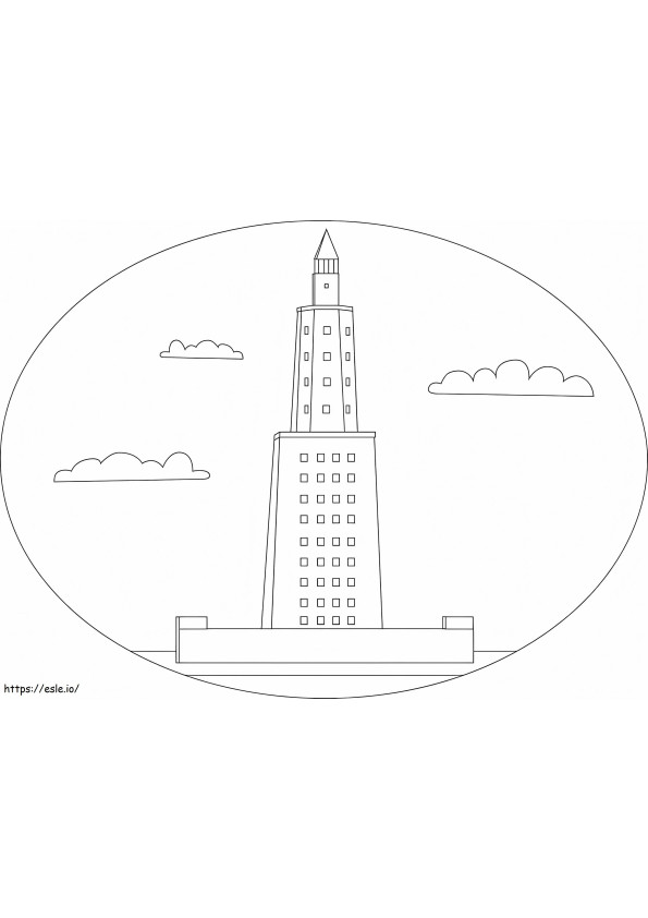 Lighthouse Of Alexandria coloring page