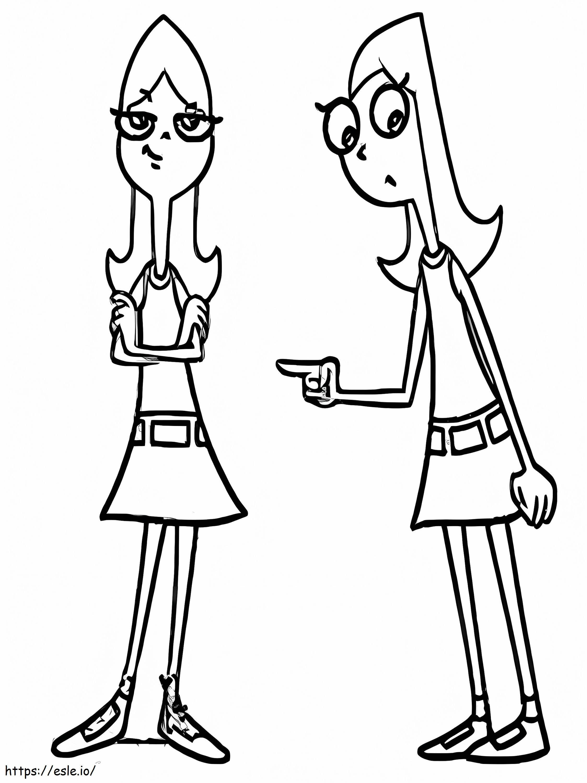 Candace Flynn De Phineas Y Ferb coloring page