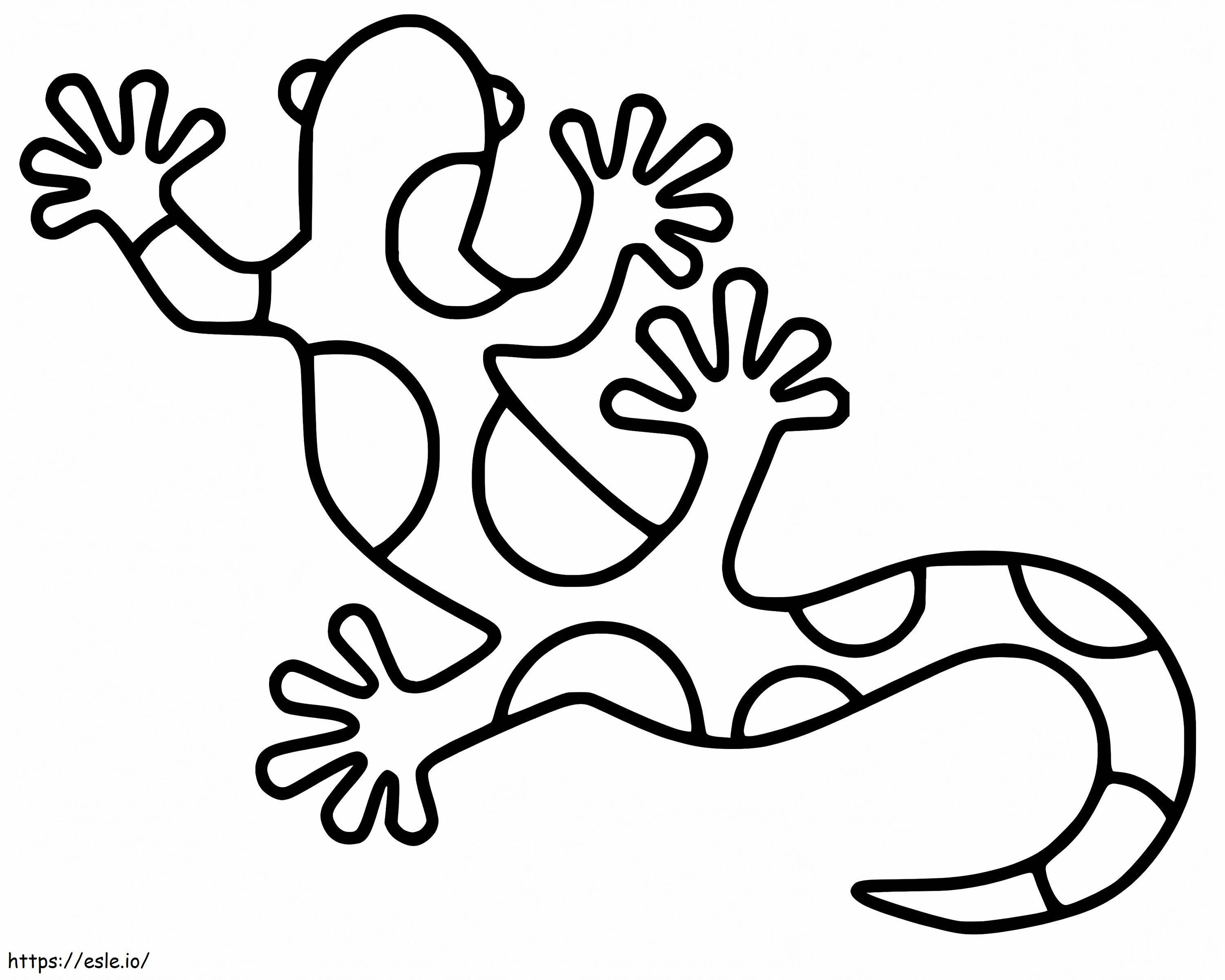 Printable Newt coloring page