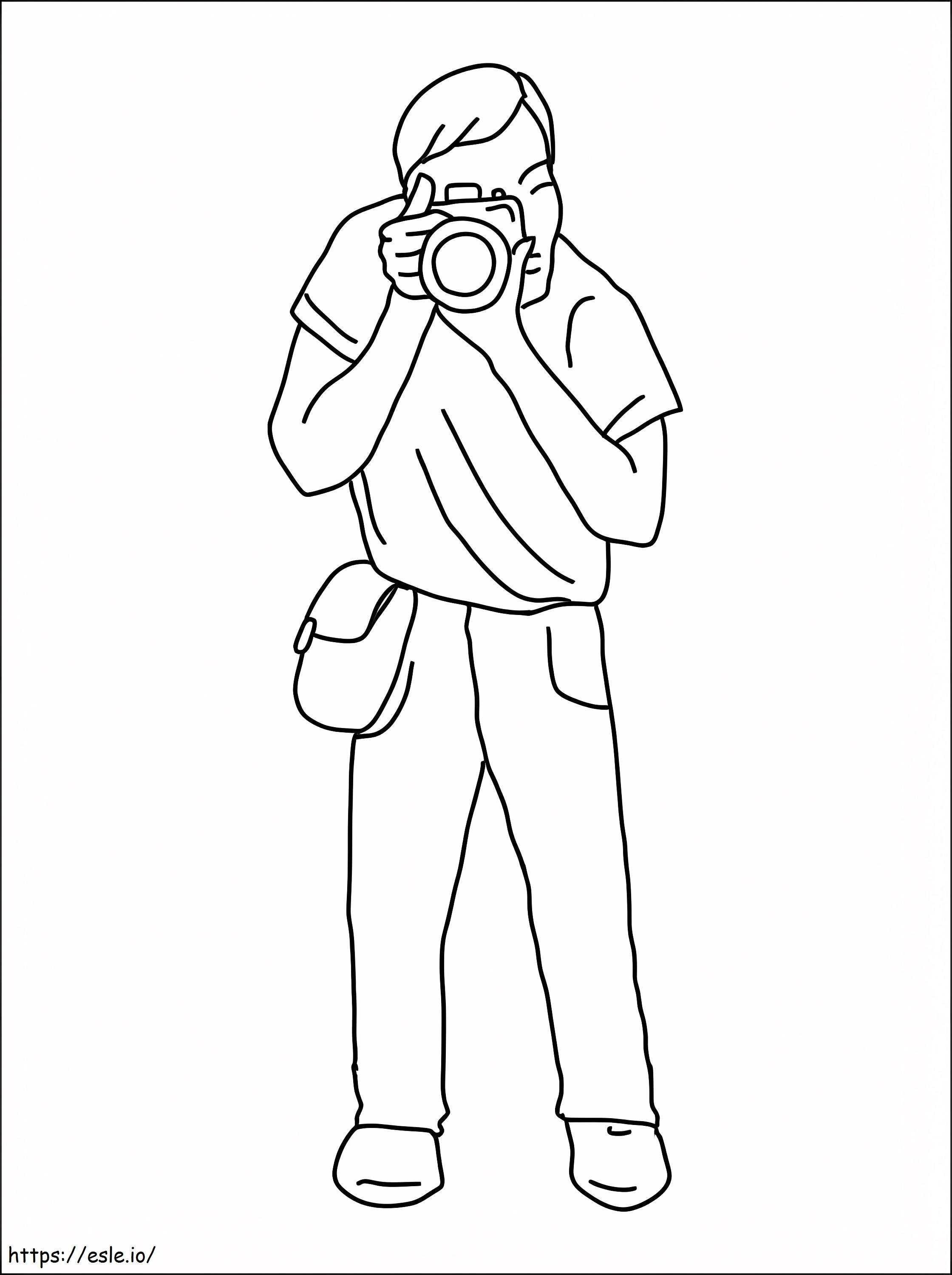 Photographer 7 coloring page
