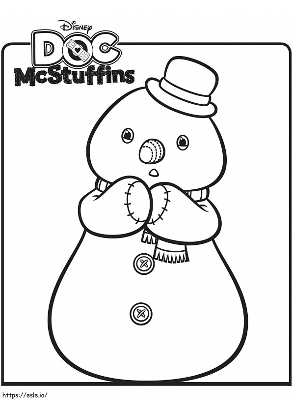 Doc McStuffins Chilly kleurplaat