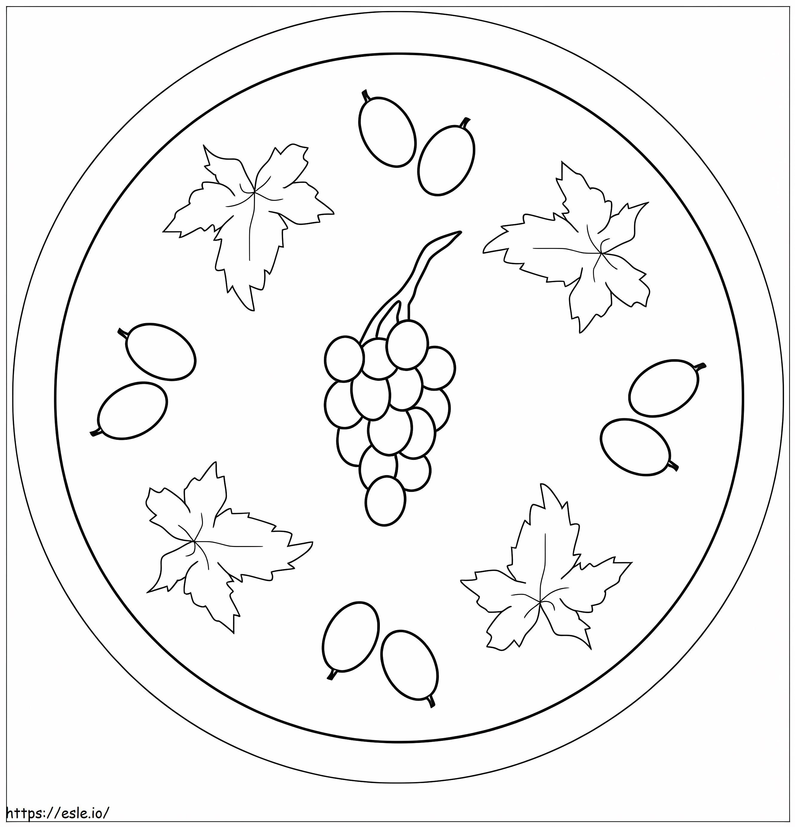 Coloriage Mandala de printemps 6 à imprimer dessin