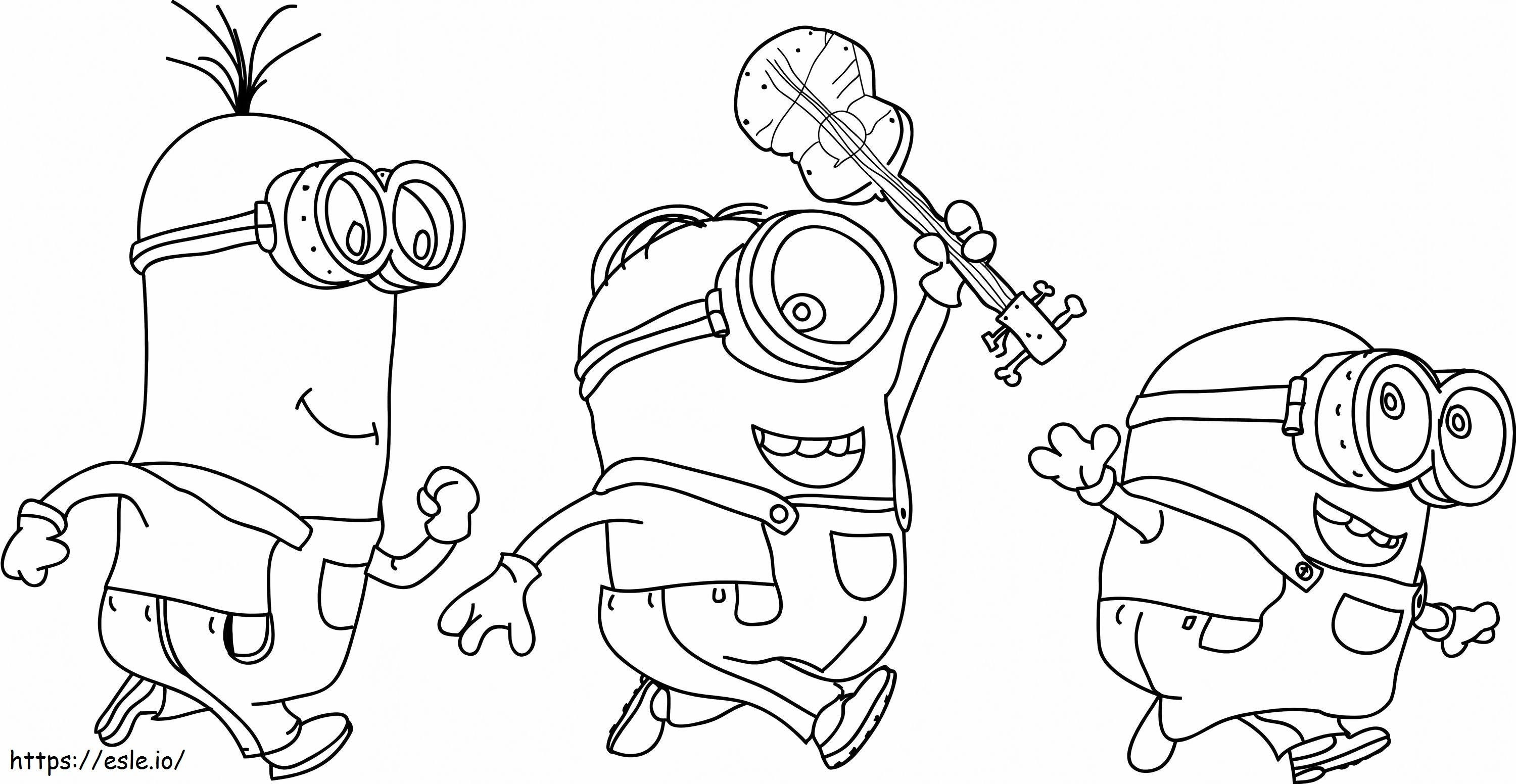 Buenos Minions coloring page