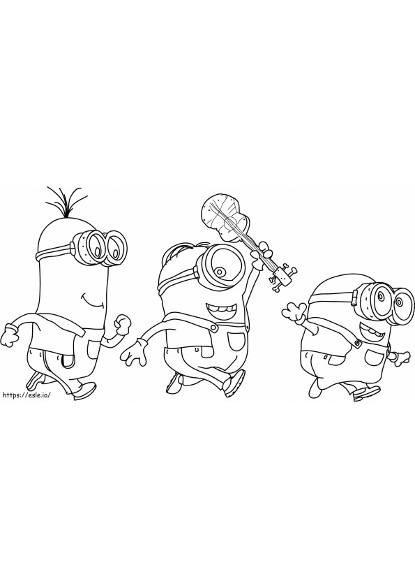 Buenos Minions coloring page