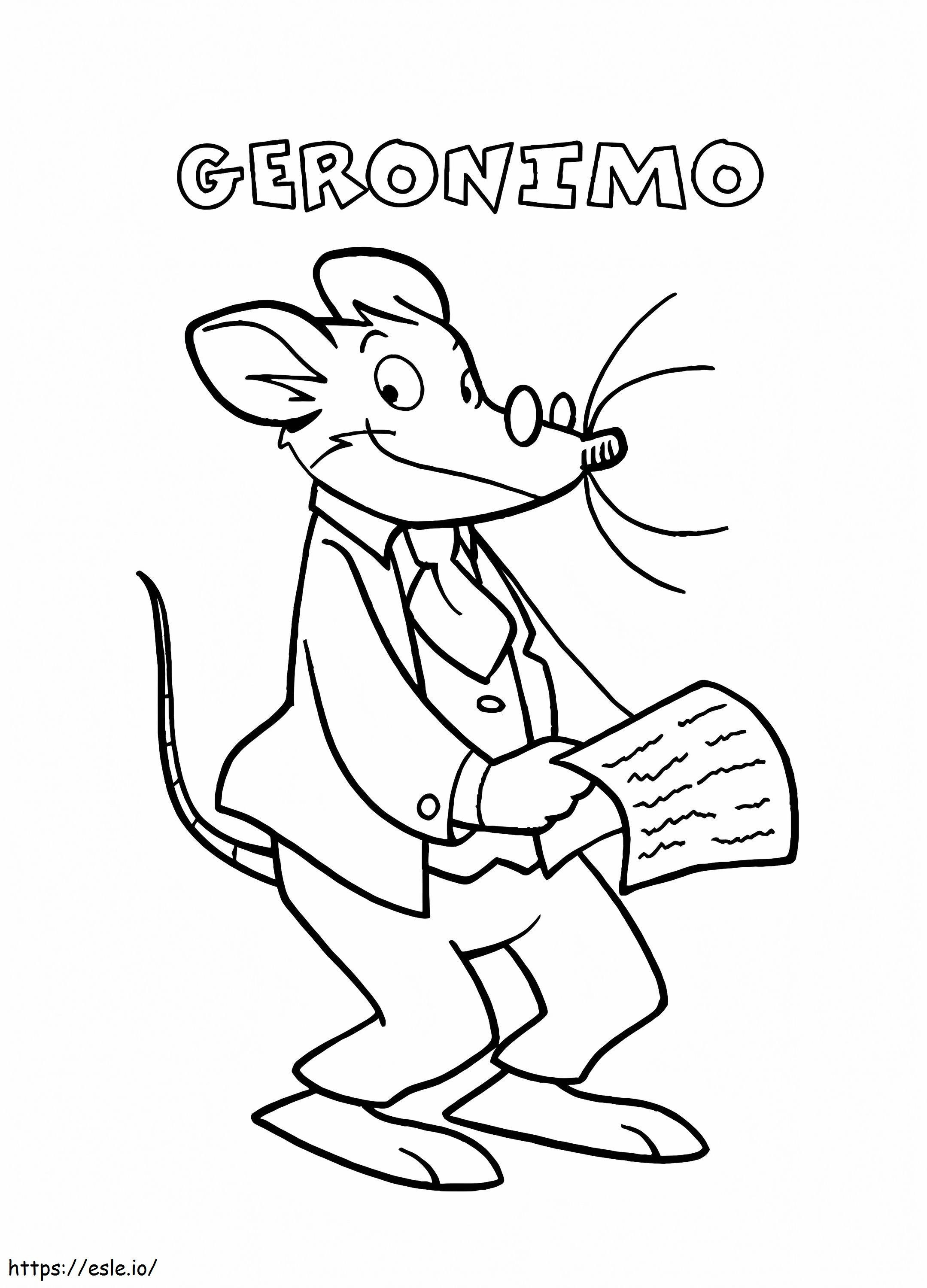 Free Geronimo Stilton coloring page