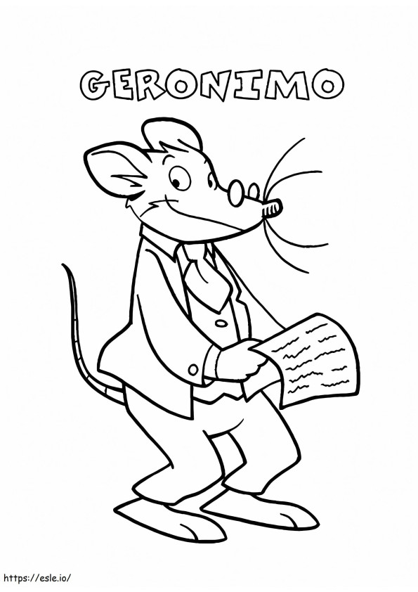 Free Geronimo Stilton coloring page