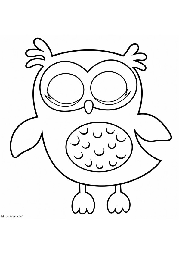 Owl 10 coloring page