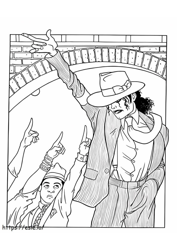 Michael Jackson Photography coloring page