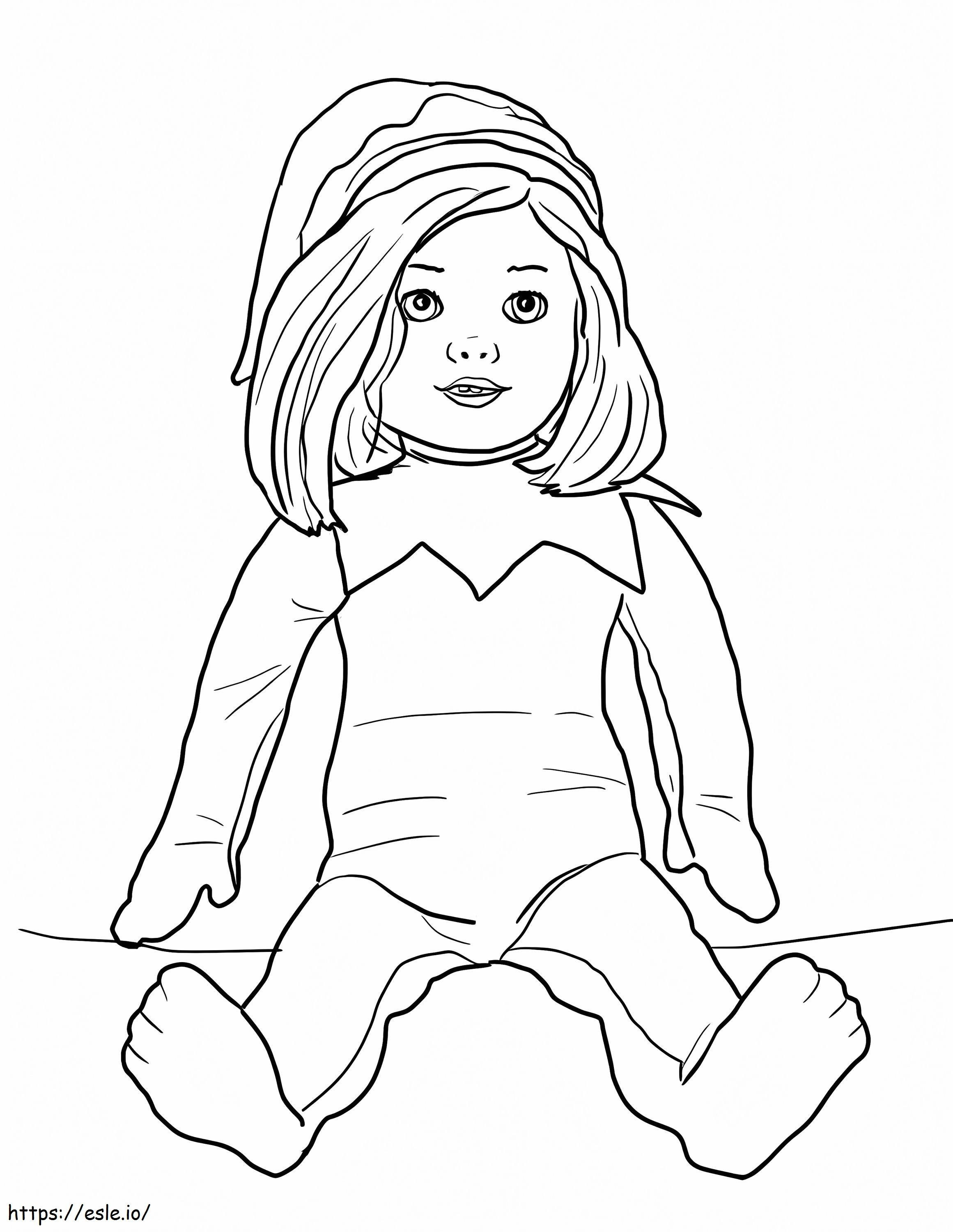 Garota Elfa Sentada Na Prateleira para colorir