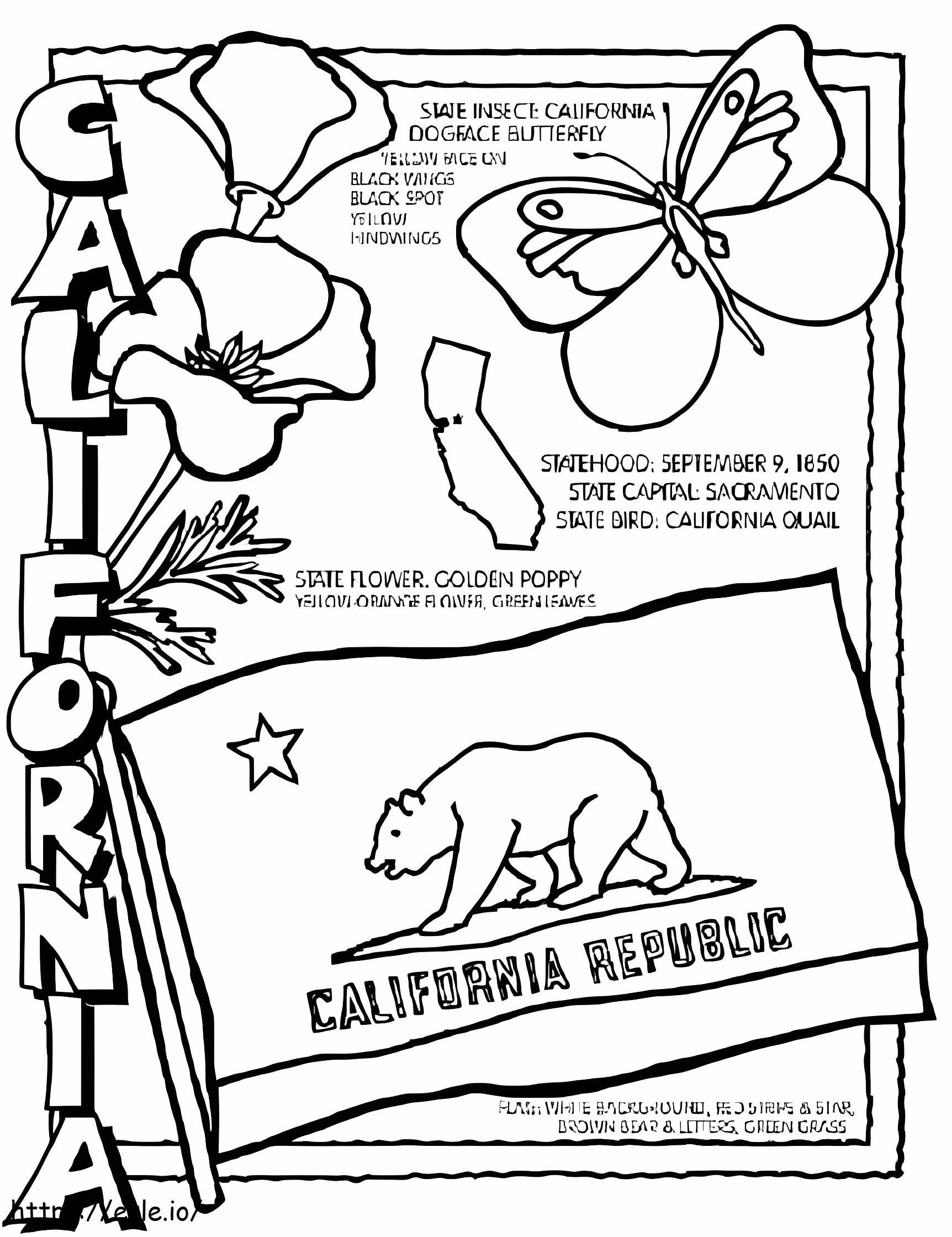 Califórnia para impressão para colorir