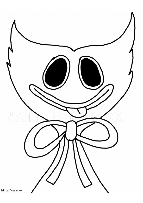 Huggy Wuggy 6 coloring page