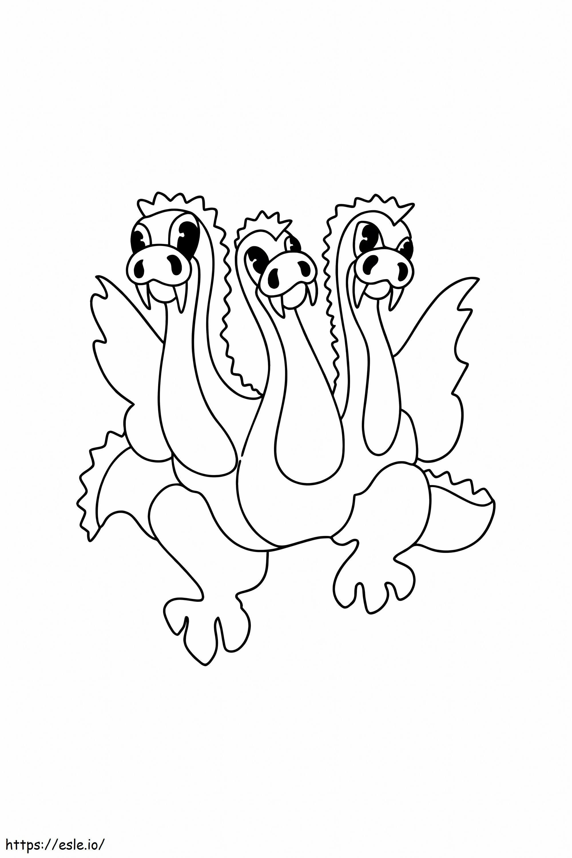Fun Hydra coloring page