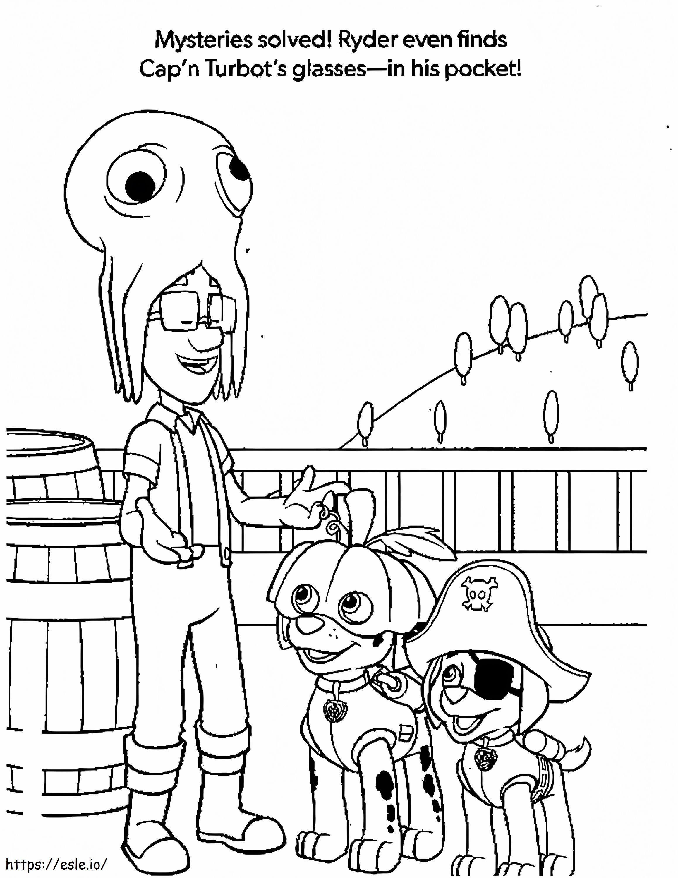 Capn Turbot In Paw Patrol coloring page