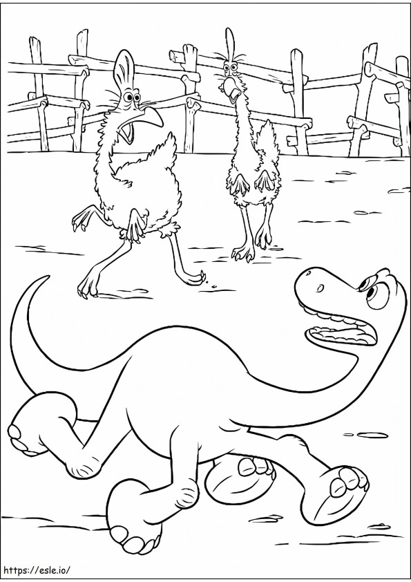 Arlo Running coloring page