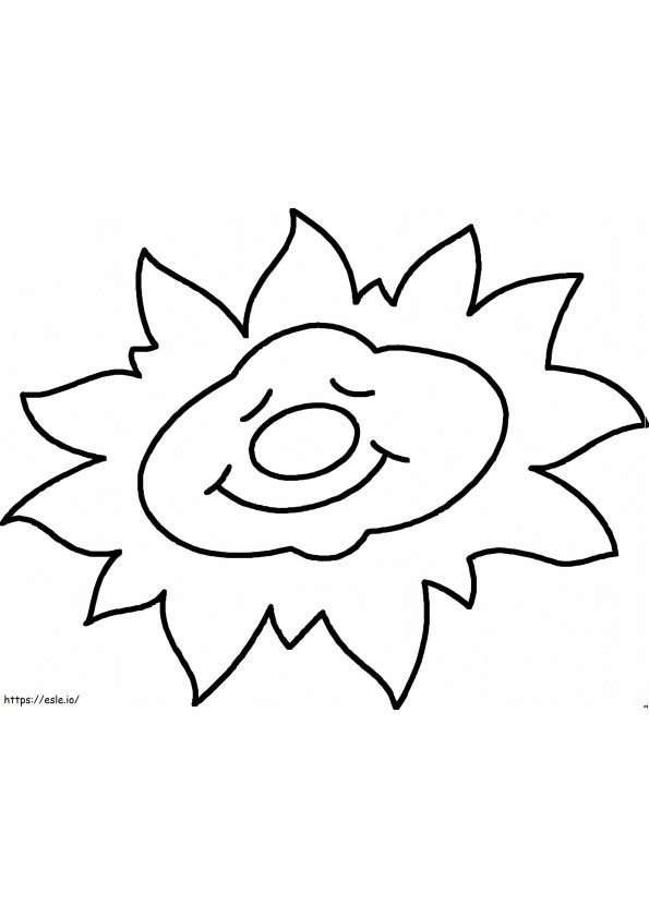 Print Sun coloring page
