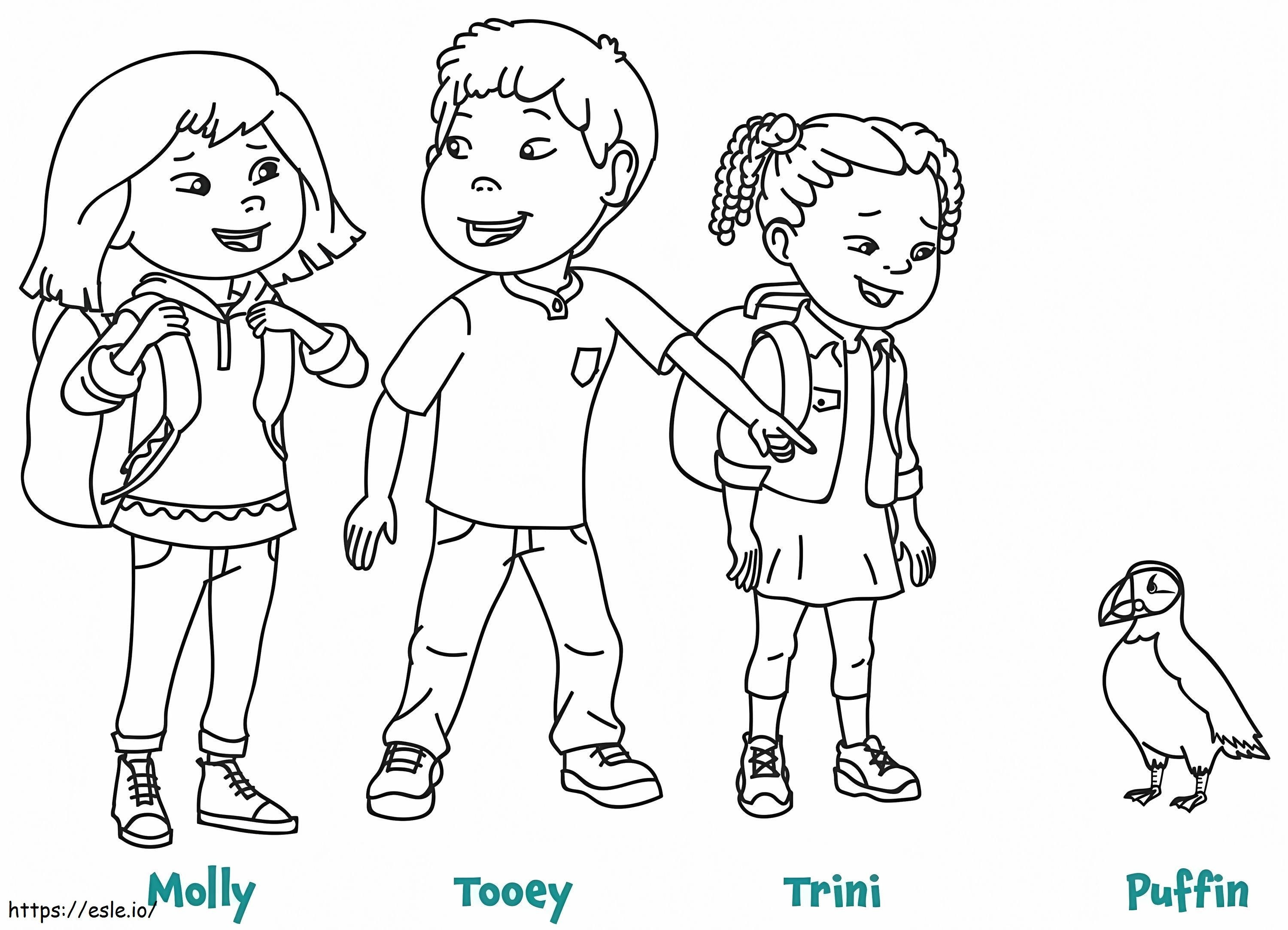 Molly And Her Friends coloring page