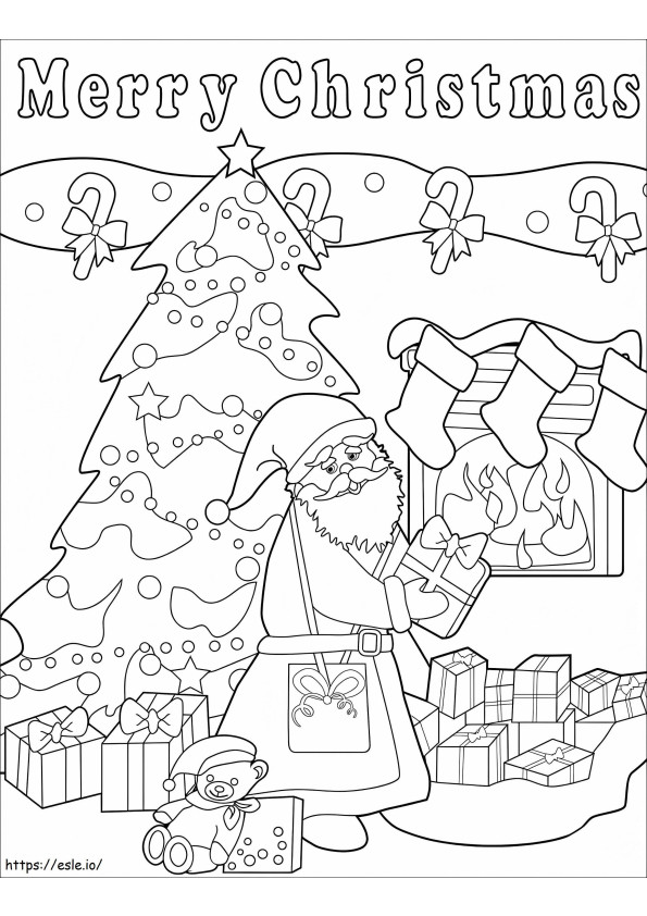 Pere Noel 7 coloring page
