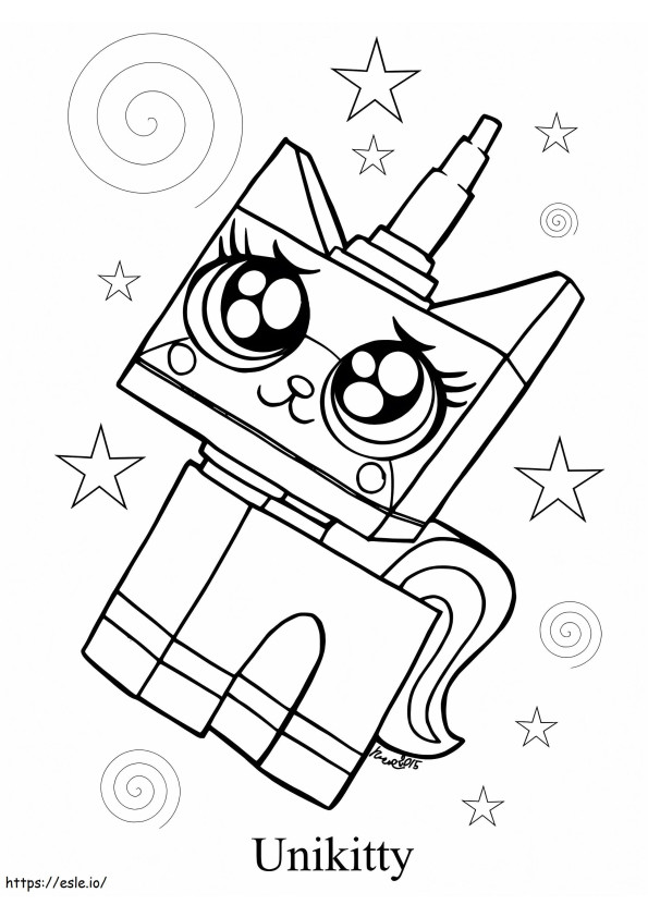 Unikitty 3 coloring page
