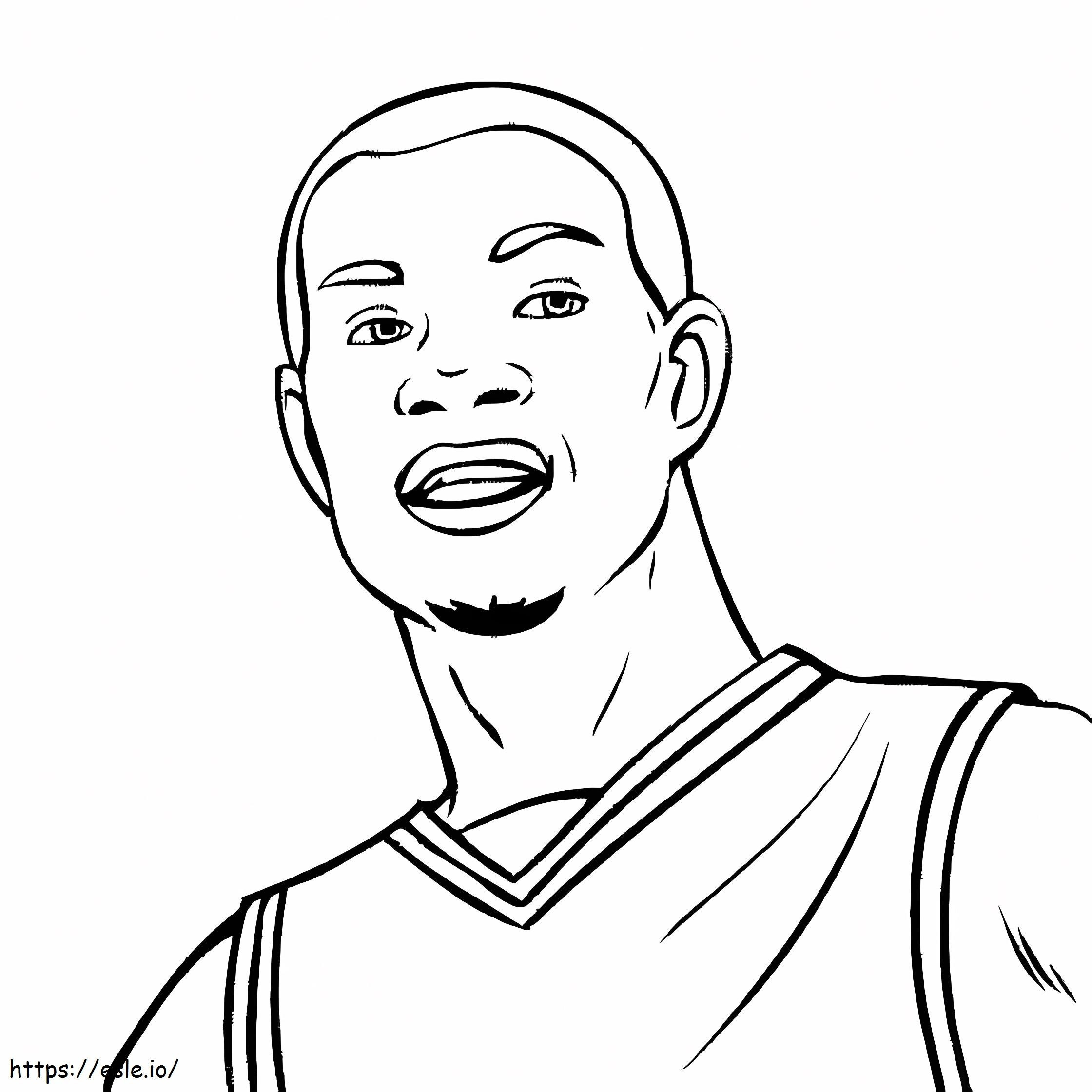 Free Printable Kevin Durant coloring page