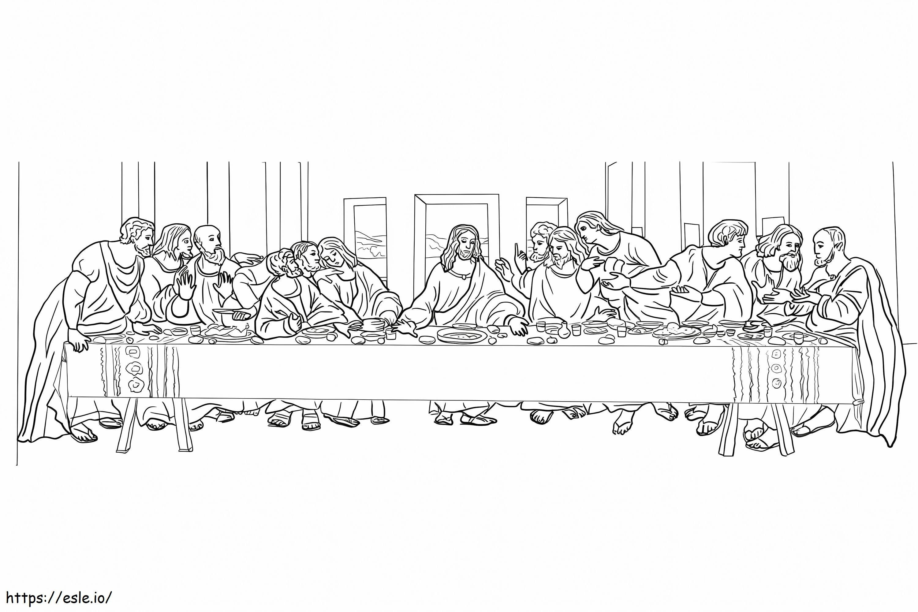 The Last Supper 11 coloring page