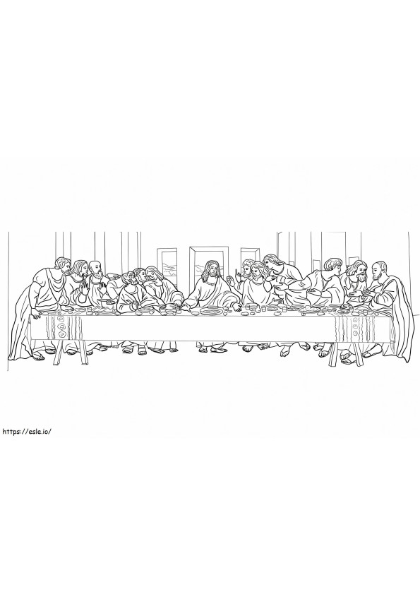 The Last Supper 11 coloring page