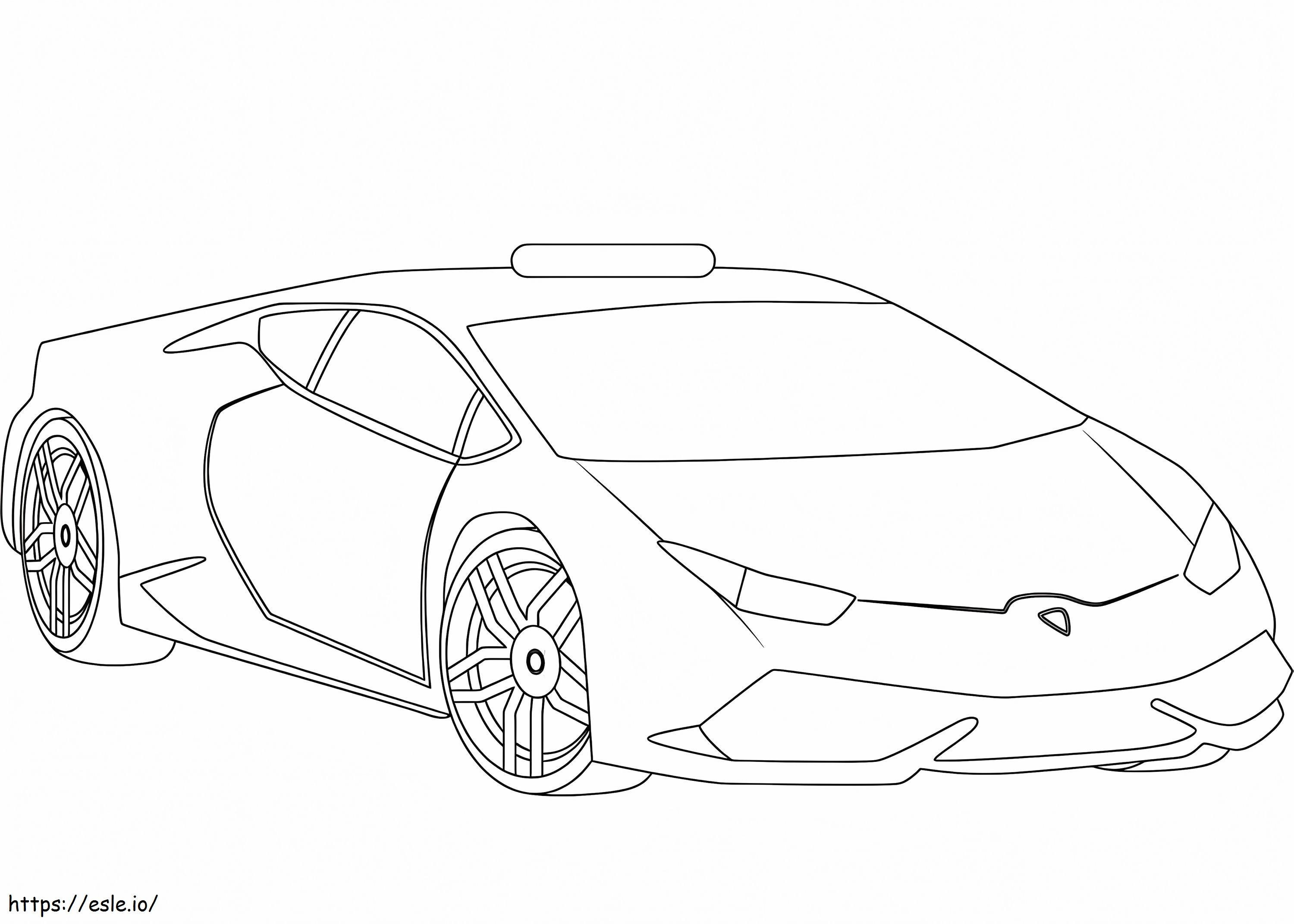 Lamborghini 10 coloring page