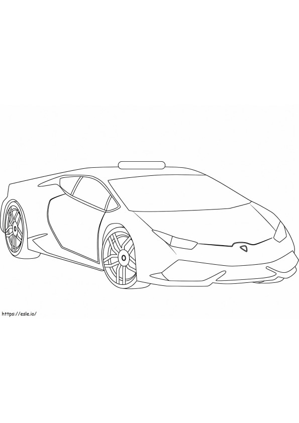 Lamborghini 10 coloring page