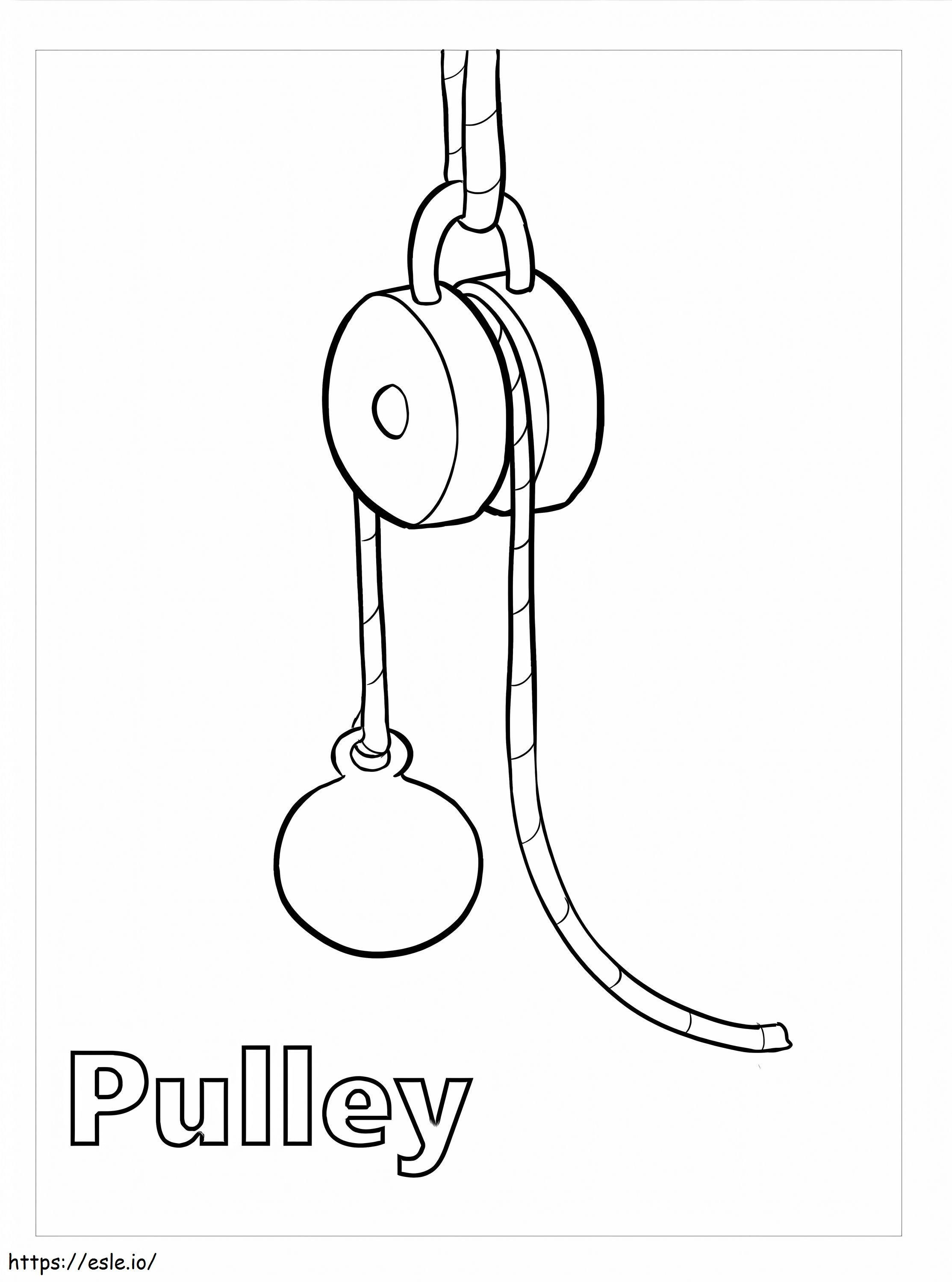 Pulley Machine coloring page