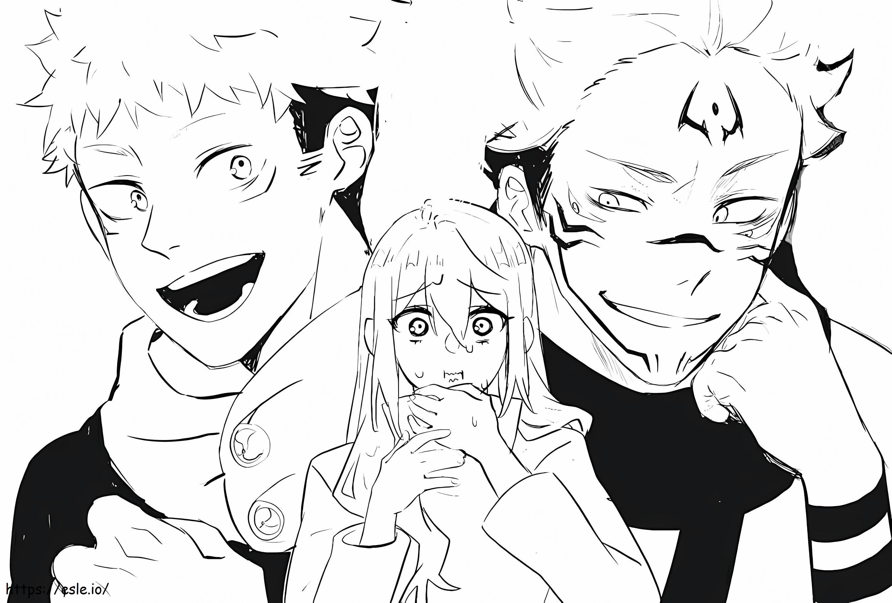 Jujutsu Kaisen 2 coloring page