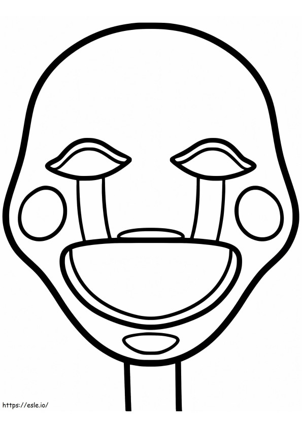 Puppet Mask coloring page