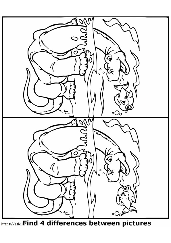 Find Four Differences coloring page