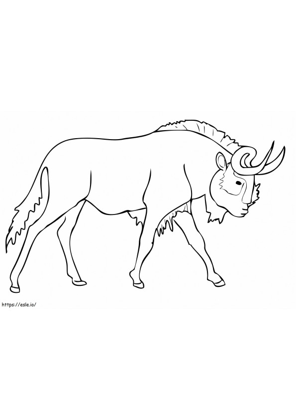 Simple Black Wildebeest