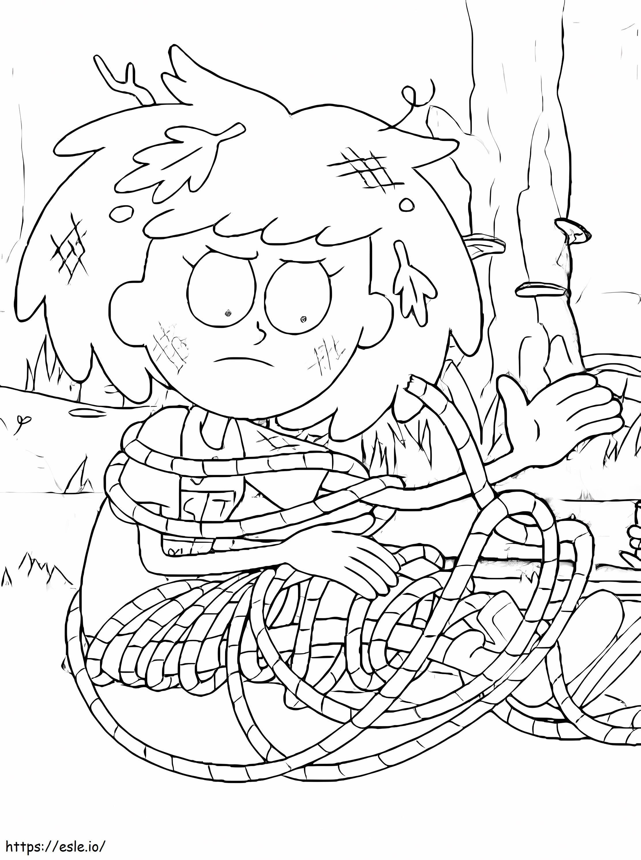Anne Is Trapped coloring page