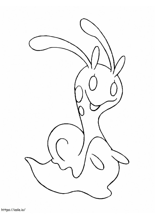 Sliggoo Gen 6 Pokemon coloring page