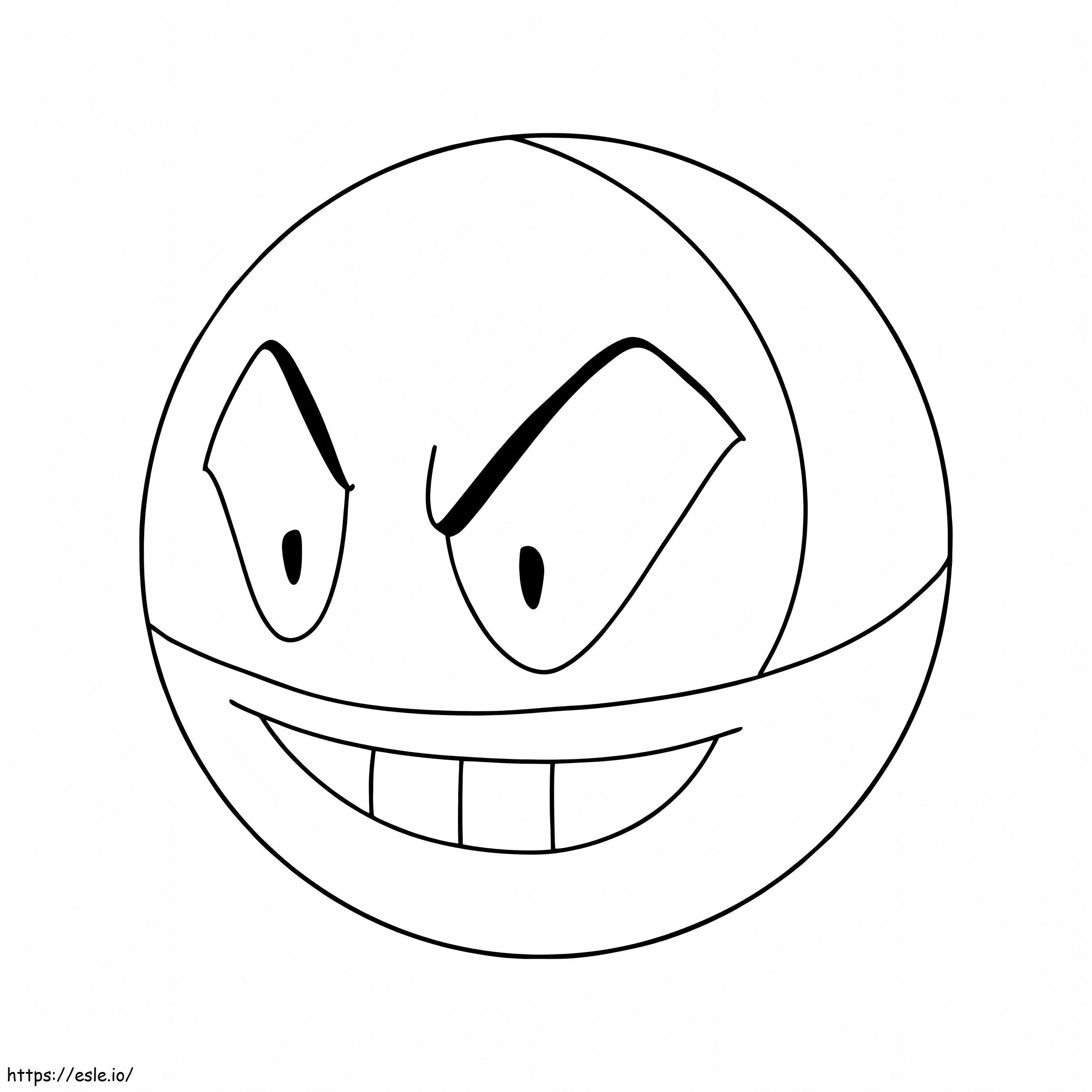Pokemon Go Electrode coloring page