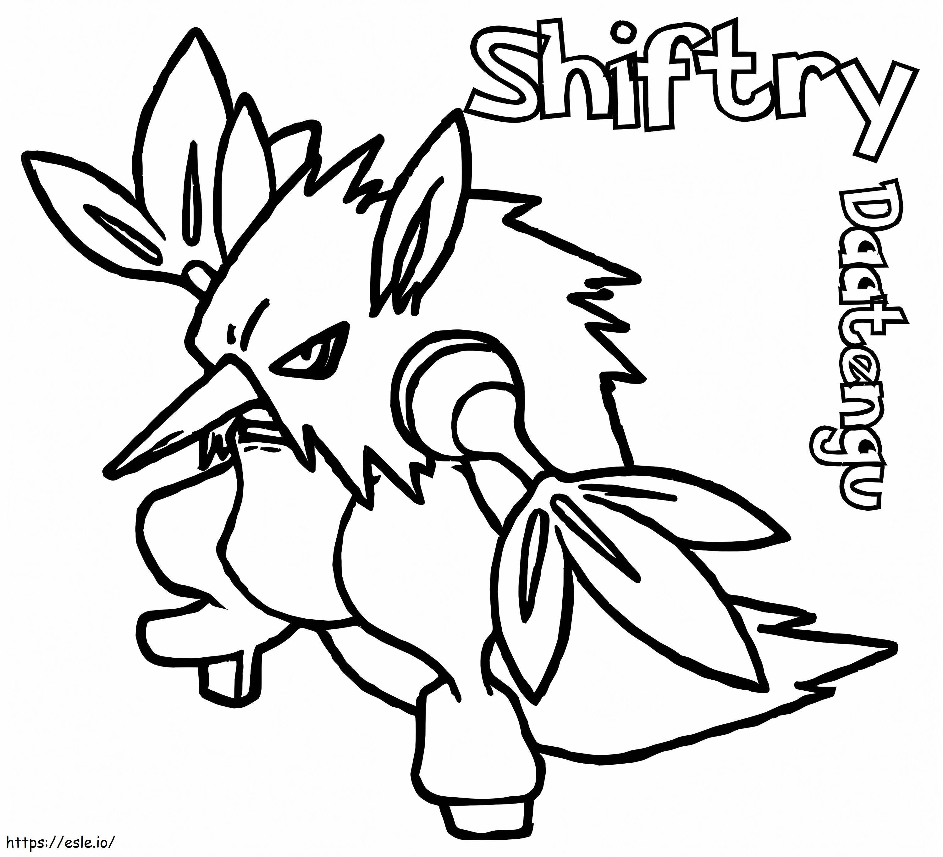 Tulostettava Shiftry Pokemon värityskuva