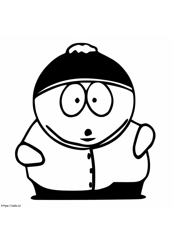Eric Cartman 1 kleurplaat