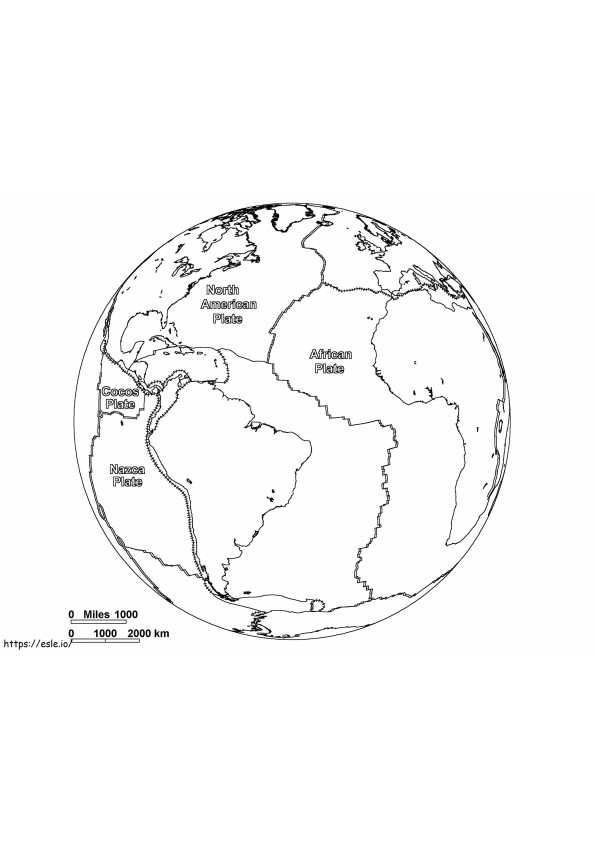Harta lumii de înaltă definiție de colorat la scară de colorat