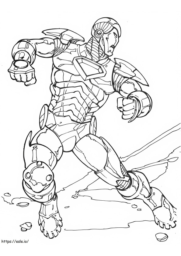 Iron Man 14 coloring page