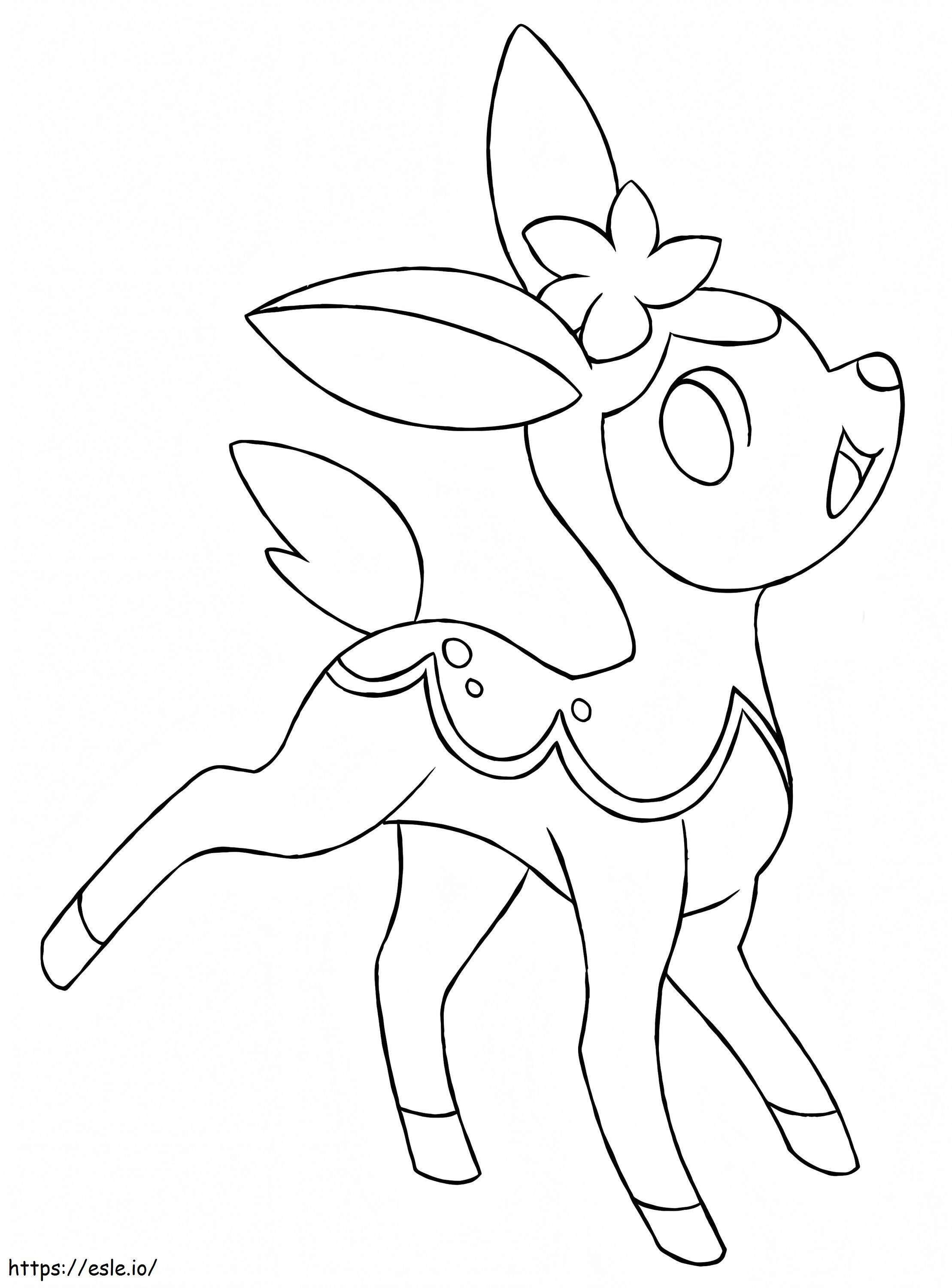 Deerling Pokemon coloring page