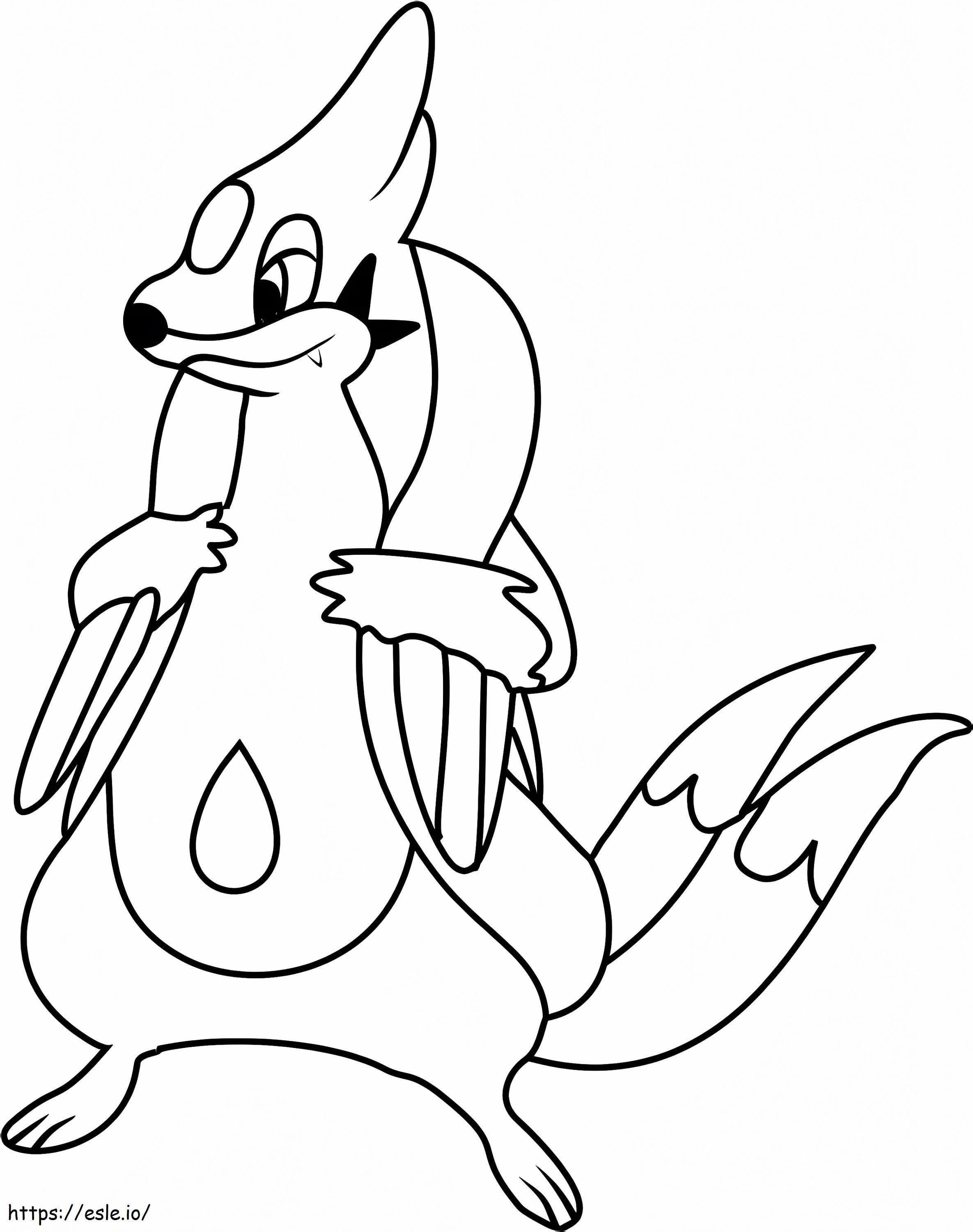 Coloriage Pokémon Floatzel Gen 4 à imprimer dessin