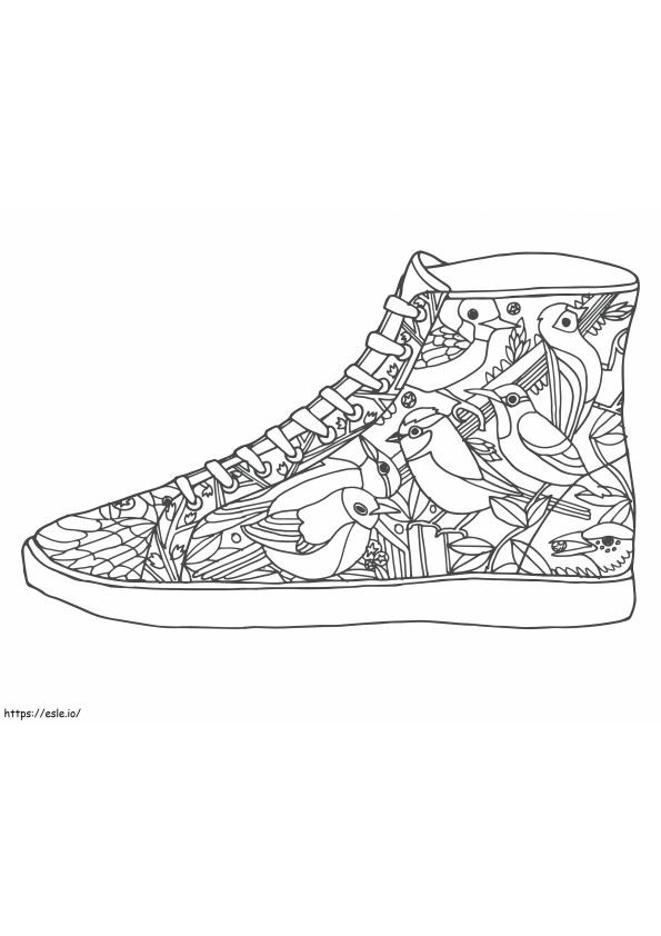 Bird Shoes coloring page