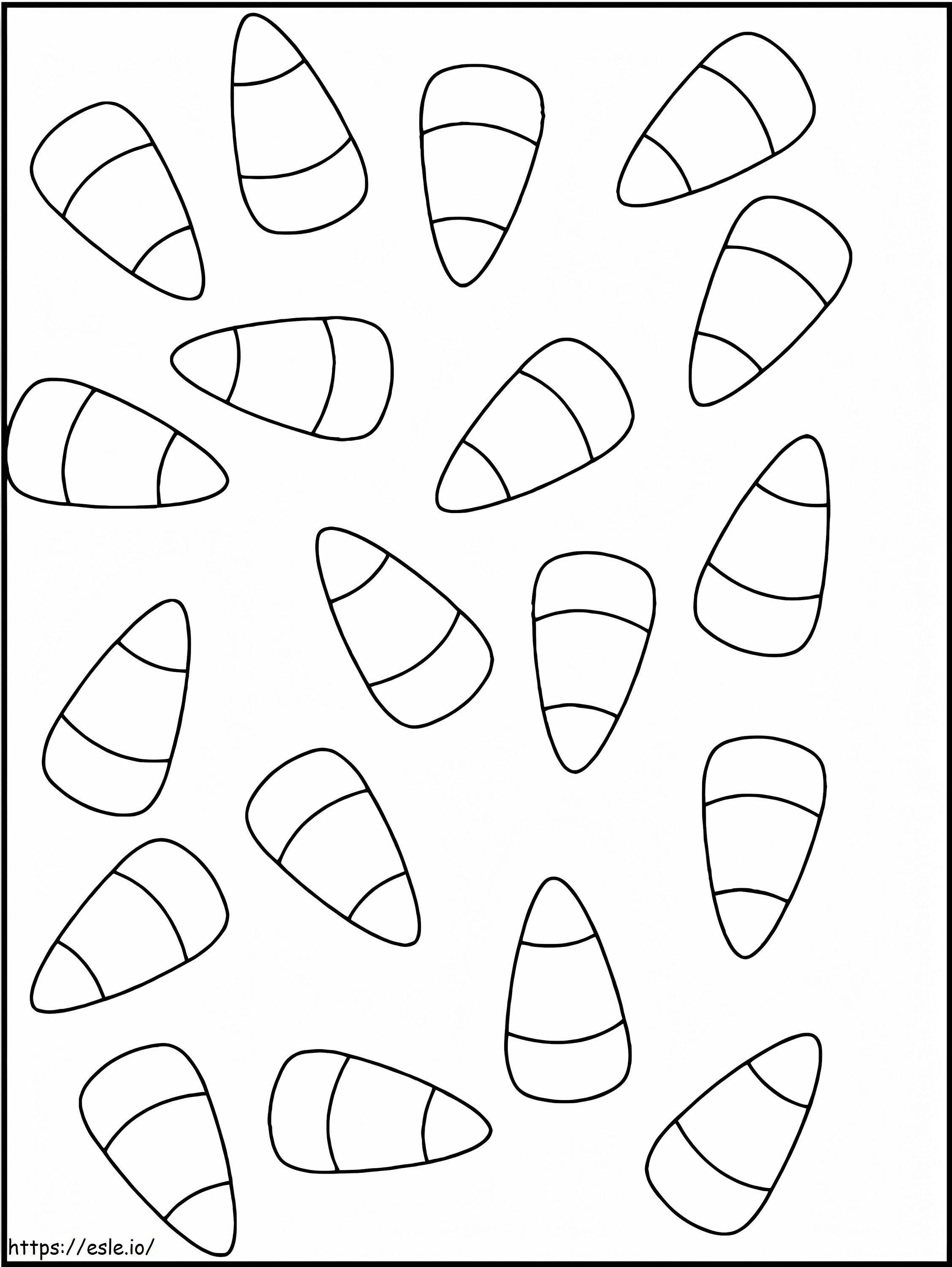 Candy Corn Printable coloring page