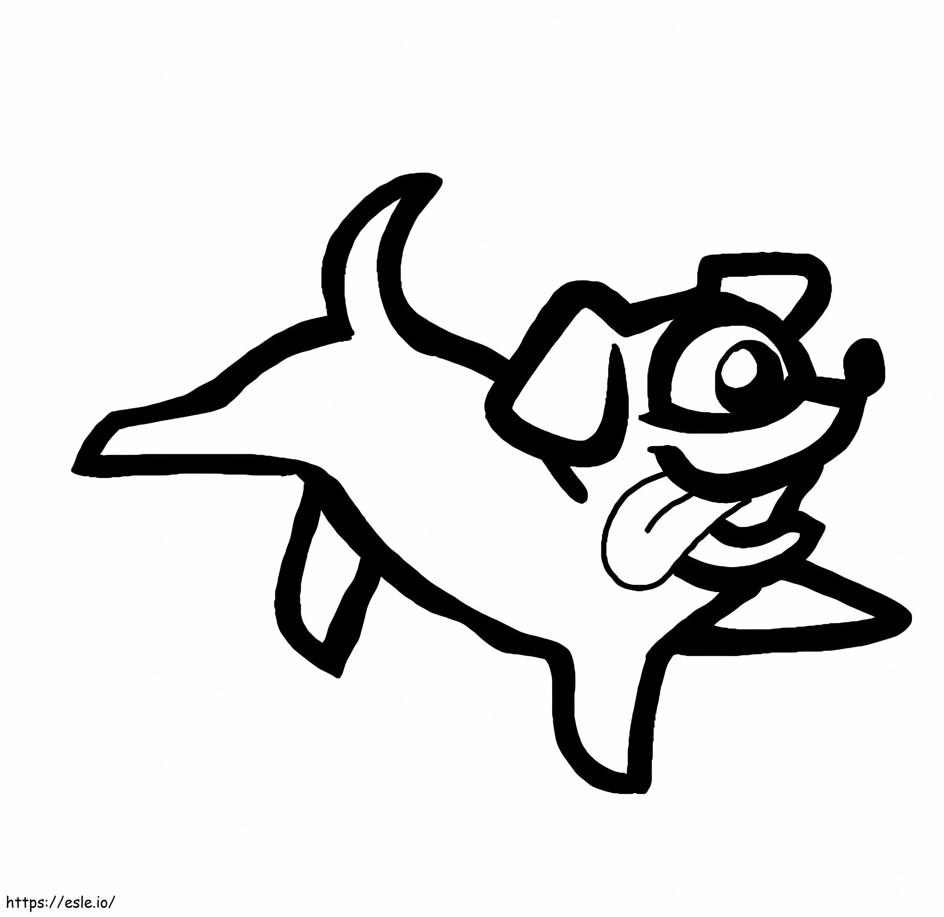 Among Us Chien 1 coloring page