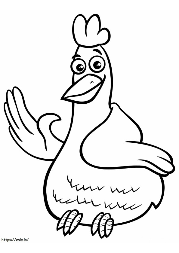 Ayam Animasi Gambar Mewarnai