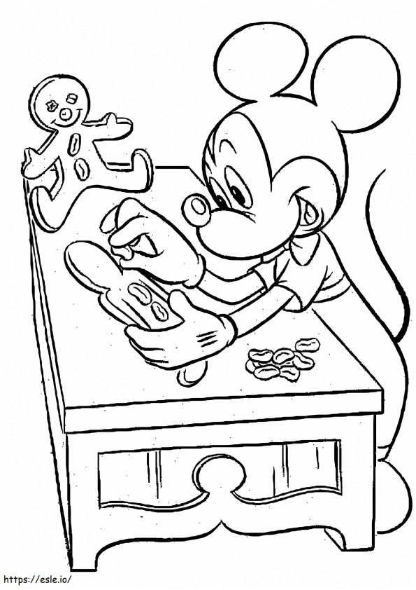 Mickey Mouse 2 coloring page