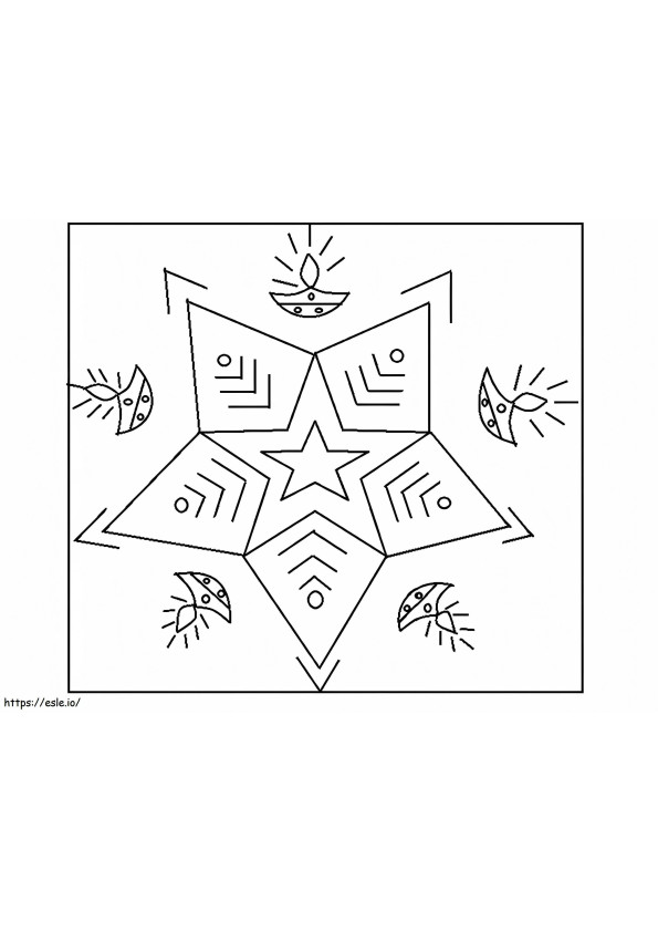 Rangoli For Adult coloring page