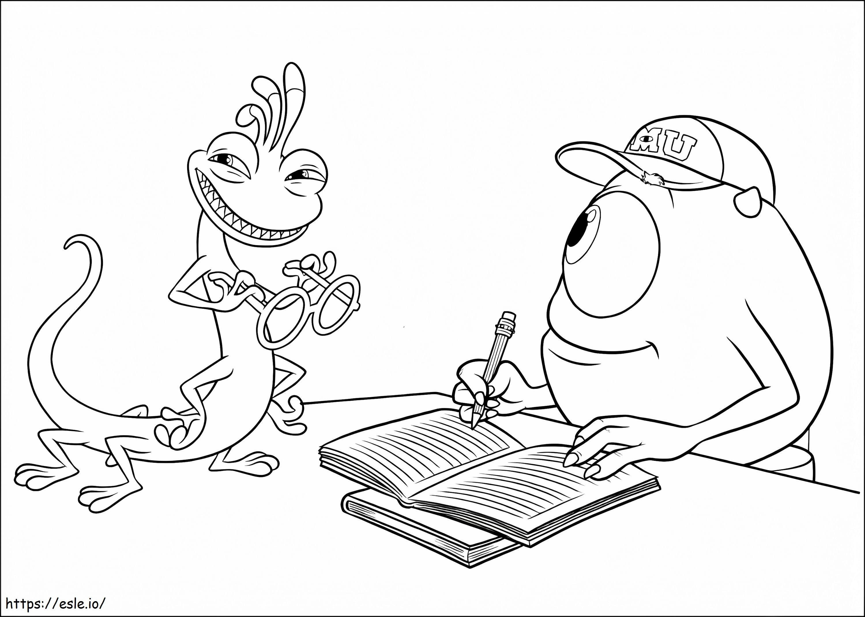 Print Monsters University coloring page